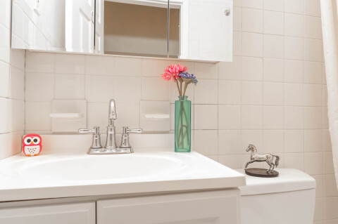 one of three beautiful bathrooms