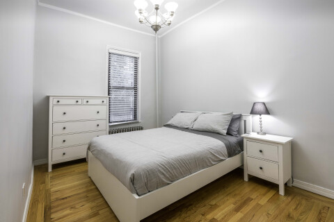 one of three bedrooms.  all fit queen-size bed and more